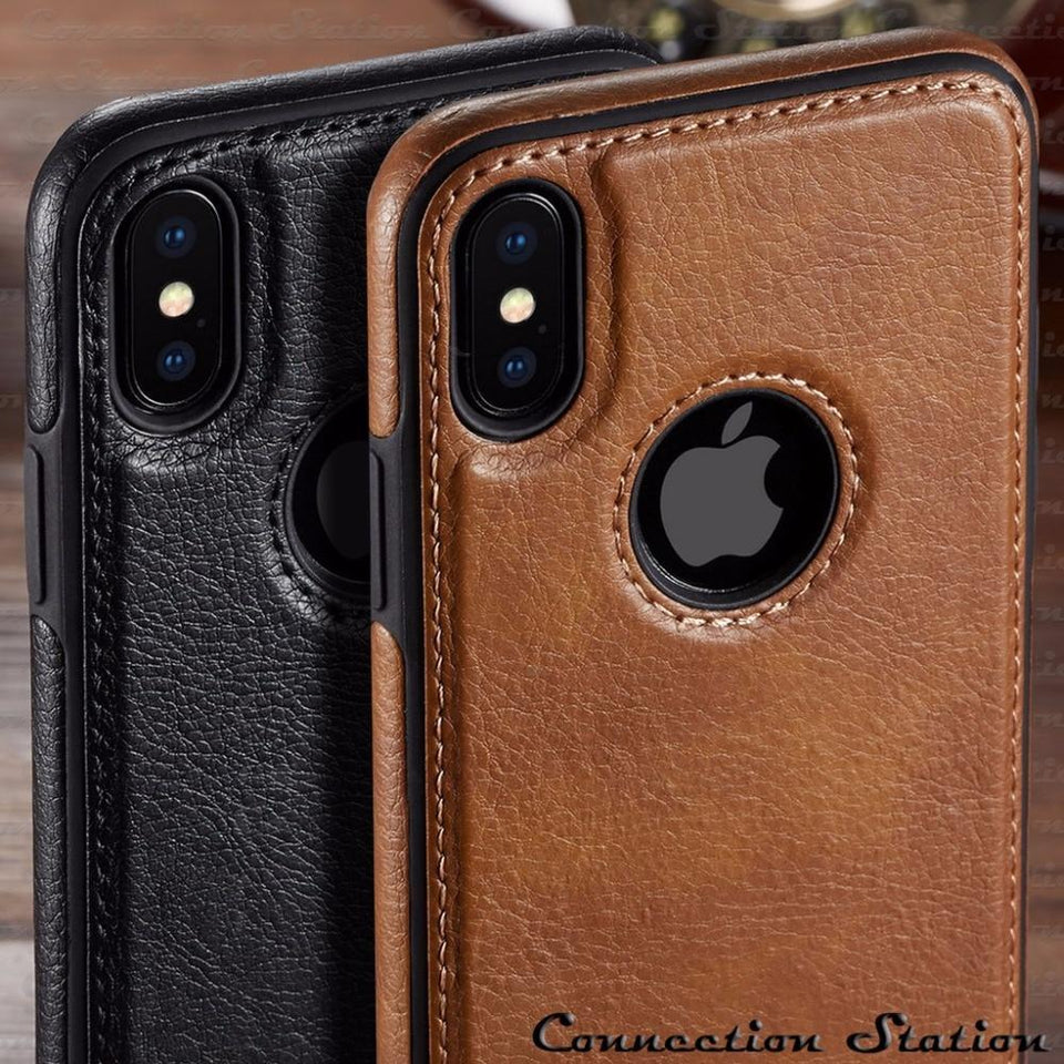 YourWorldShop Black / for iPhone 7 Leather Ultra Thin Case For iPhone Xs Xr XS Max X 8 7 6/plus 21984607-black-for-iphone-7