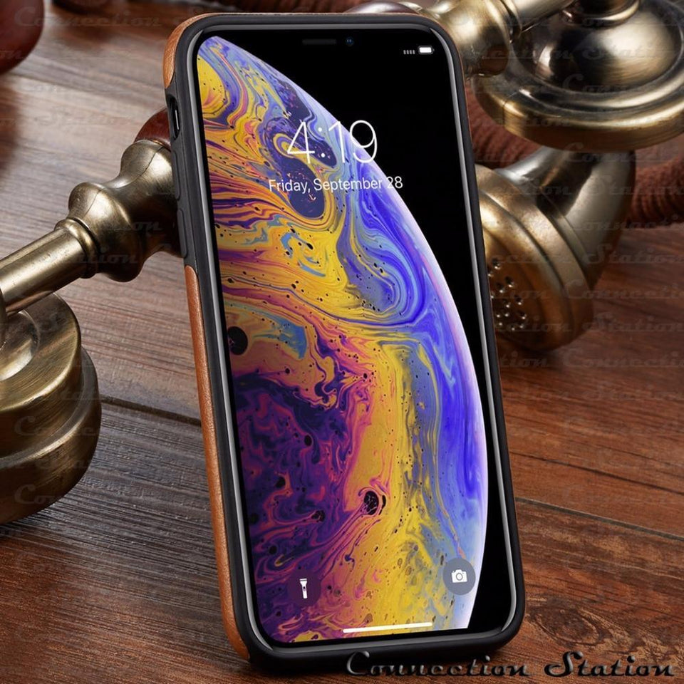 YourWorldShop Black / for iPhone 7 Leather Ultra Thin Case For iPhone Xs Xr XS Max X 8 7 6/plus 21984607-black-for-iphone-7
