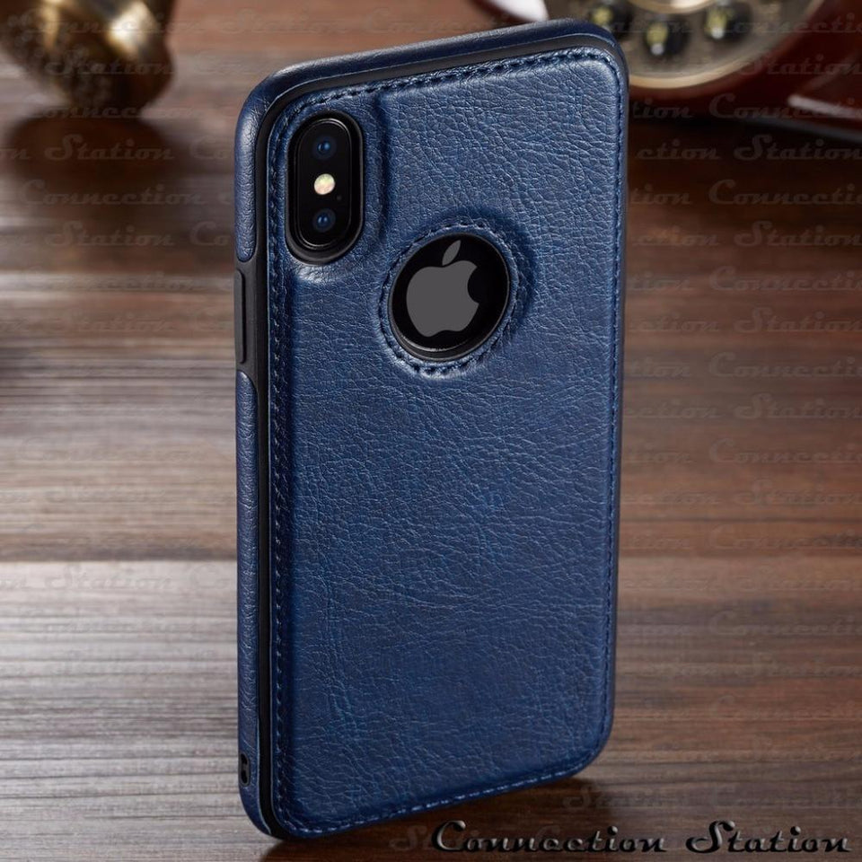 YourWorldShop Black / for iPhone 7 Leather Ultra Thin Case For iPhone Xs Xr XS Max X 8 7 6/plus 21984607-black-for-iphone-7