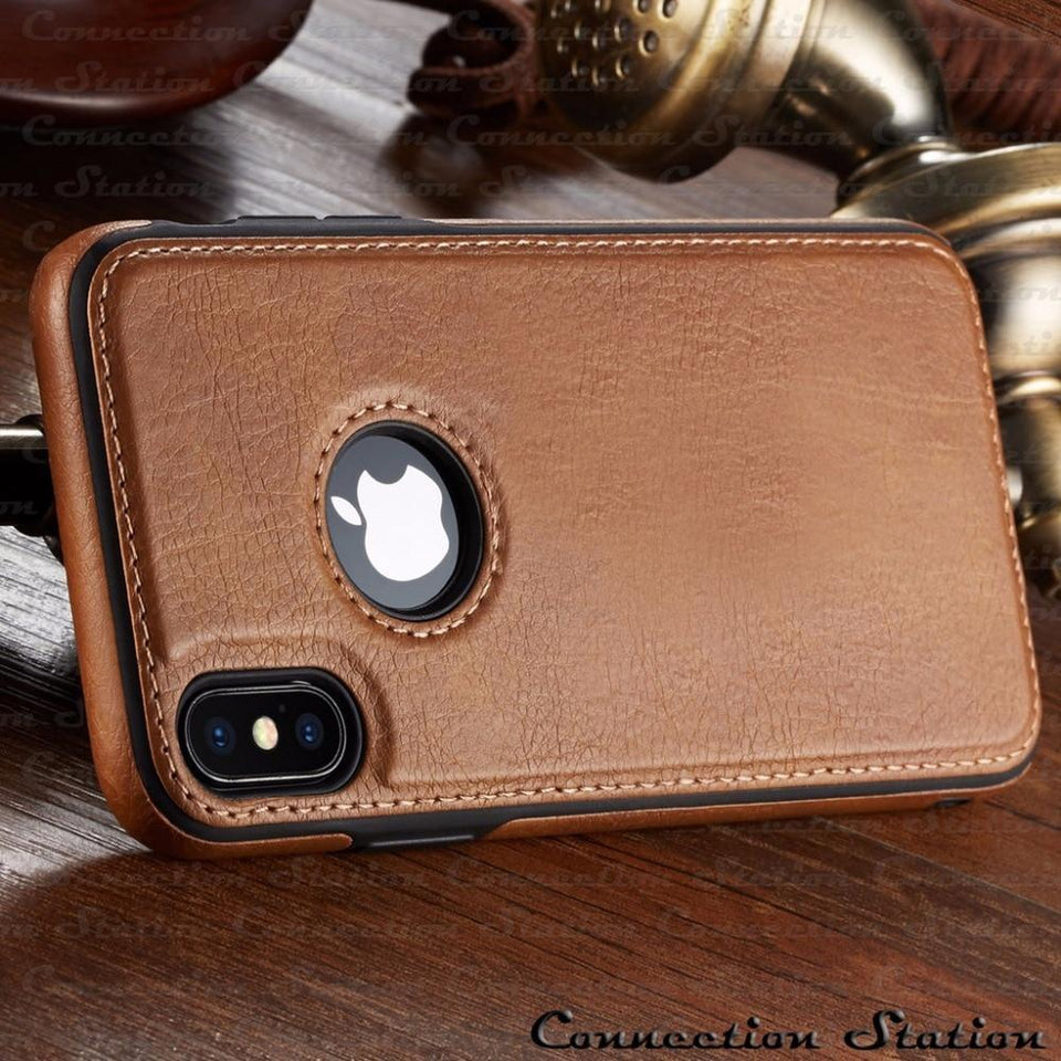 YourWorldShop Black / for iPhone 7 Leather Ultra Thin Case For iPhone Xs Xr XS Max X 8 7 6/plus 21984607-black-for-iphone-7