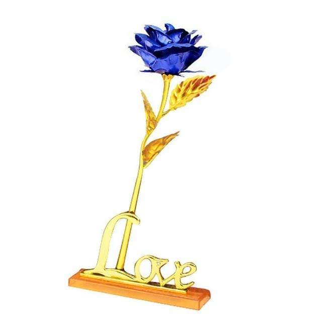 YourWorldShop Blue 24K Rose Gold Rose 14535874-l-united-states