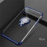 YourWorldShop Blue / For Iphone X Luxury Magnetic Ring Stand Case For Iphone 6 6S 7 8 X XS MAX XR 21111087-blue-for-iphone-x