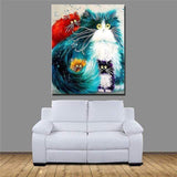 YourWorldShop CAT 2 / 40x50cm Colorful Various Animal Paint By Number 22056117-cat-2-40x50cm