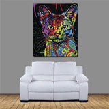 YourWorldShop CAT 3 / 40x50cm Colorful Various Animal Paint By Number 22056117-cat-3-40x50cm