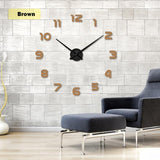 YourWorldShop chocolate / 47inch 3D Wall Clock 8137120-chocolate-47inch