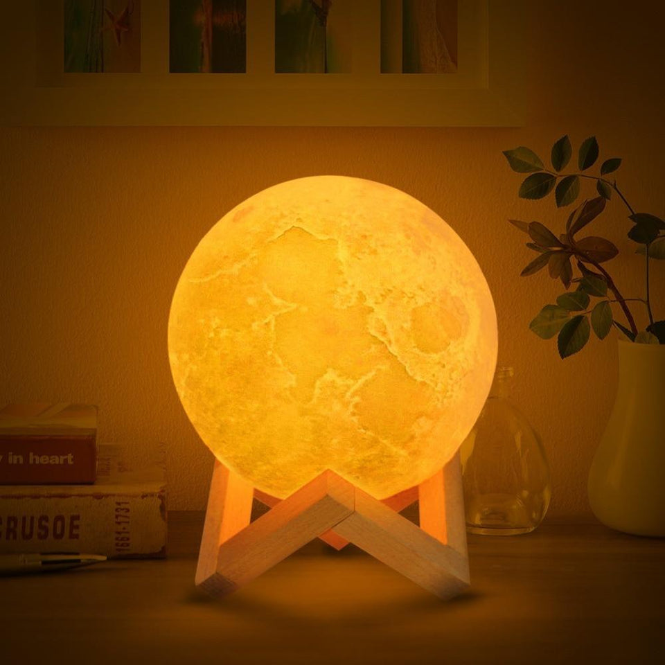 YourWorldShop Diameter 8cm 3D Print Moon LED Lamp For Home Decoration 18831268-diameter-8cm