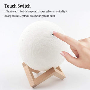 YourWorldShop Diameter 8cm 3D Print Moon LED Lamp For Home Decoration 18831268-diameter-8cm