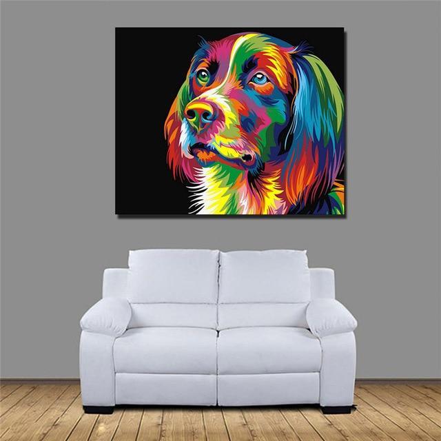 YourWorldShop DOG 1 / 40x50cm Colorful Various Animal Paint By Number 22056117-dog-1-40x50cm