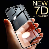 YourWorldShop For iPhone 6Plus 6sP / Black 7D Aluminum Alloy Tempered Glass For iPhone 6, 6s, 7 Plus, X, 8, 5, SE, 5S 23526520-for-iphone-6plus-6sp-black