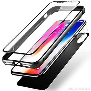 YourWorldShop For iPhone 6Plus 6sP / Black 7D Aluminum Alloy Tempered Glass For iPhone 6, 6s, 7 Plus, X, 8, 5, SE, 5S 23526520-for-iphone-6plus-6sp-black