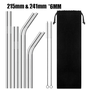 YourWorldShop G 4/8Pcs Reusable Drinking Straw 9683599-g