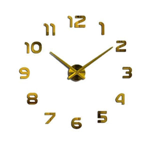 YourWorldShop gold / 47inch 3D Wall Clock 8137120-gold-47inch