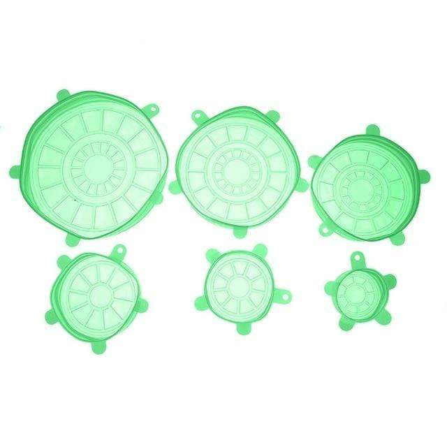 YourWorldShop Green Fresh Food Silicone Cover (6 pcs) 1912435-green