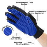 YourWorldShop Left Hand Blue / As Picture Pet Grooming Glove 16501155-left-hand-blue-as-picture