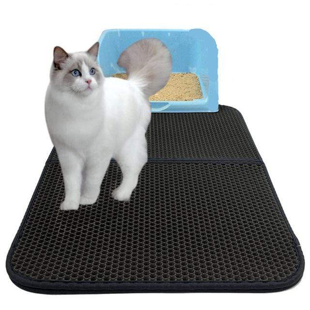 YourWorldShop pet products Black / 55x70cm Foldable Waterproof Pet Litter Mat 14666359-black-55x70cm-foldable