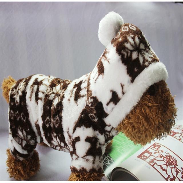 YourWorldShop pet products Burgundy / S Snowflake  Dog Clothes 11368117-burgundy-s