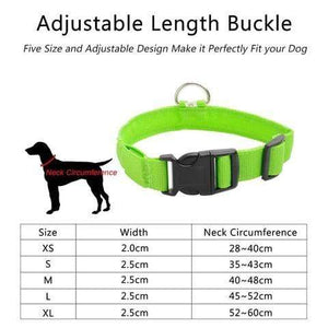 YourWorldShop Pink USB Charging / S 35-43 CM LED Dog Anti-Lost Nylon Collar 18676569-pink-usb-charging-s-35-43-cm