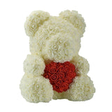 YourWorldShop Red 25 cm (10") Luxury Rose Bear 22951977-25cm-red