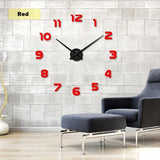 YourWorldShop red / 47inch 3D Wall Clock 8137120-red-47inch