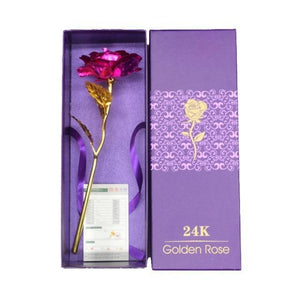 YourWorldShop Red/box 24K Rose Gold Rose 14535874-mr1-united-states