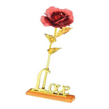 YourWorldShop Red/box 24K Rose Gold Rose 14535874-mr1-united-states