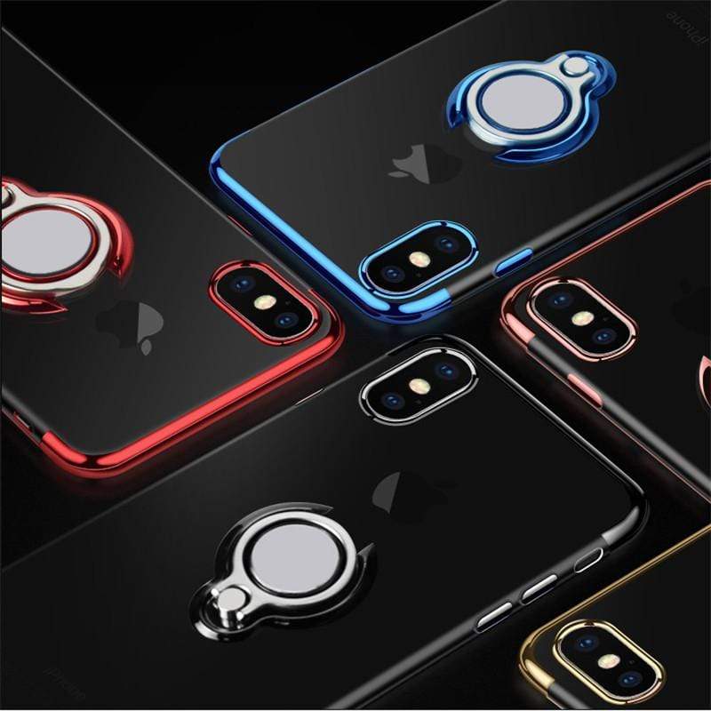 YourWorldShop Red / For Iphone X Luxury Magnetic Ring Stand Case For Iphone 6 6S 7 8 X XS MAX XR 21111087-red-for-iphone-x