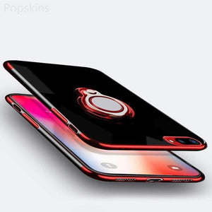 YourWorldShop Red / For Iphone X Luxury Magnetic Ring Stand Case For Iphone 6 6S 7 8 X XS MAX XR 21111087-red-for-iphone-x