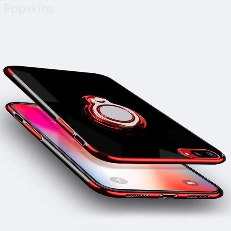 YourWorldShop Red / For Iphone X Luxury Magnetic Ring Stand Case For Iphone 6 6S 7 8 X XS MAX XR 21111087-red-for-iphone-x