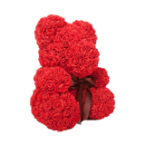 YourWorldShop Red Ribbon 40 cm (15") Luxury Rose Bear 22951977-40-cm-red-ribbon