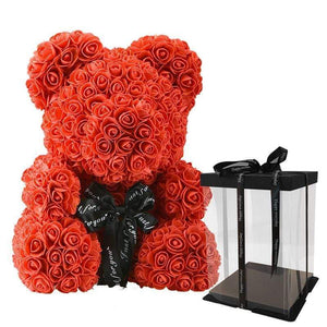YourWorldShop Red With Gift Box 40 cm (15") Luxury Rose Bear