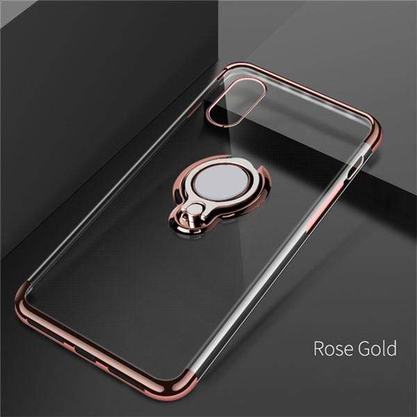 YourWorldShop Rose Gold / For Iphone X Luxury Magnetic Ring Stand Case For Iphone 6 6S 7 8 X XS MAX XR 21111087-rose-gold-for-iphone-x