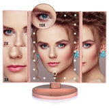 YourWorldShop United States / 22 Lights Fold Gold Touch Screen Led Makeup Mirror™ 4813109-united-states-22-lights-fold-gold