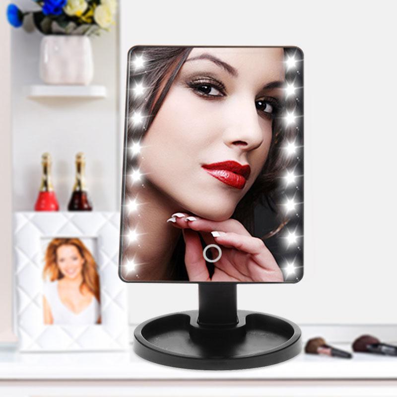 YourWorldShop White 16 LED Professional LED Touch Screen Makeup Mirror 17455169-white-16-led
