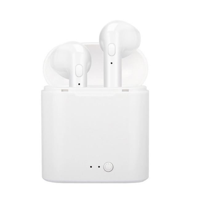 YourWorldShop White Pair Set Bluetooth Stereo Earphones With Charging Box 15939445-white-pair-set