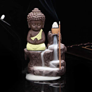 YourWorldShop Gray Small Buddha Incense Holder Burner 3138952-gray